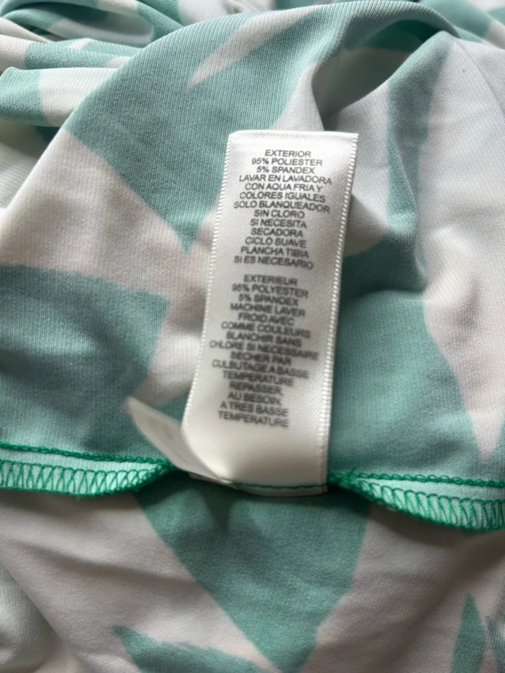 Eliza J EUC Twist Front Green White Sleeveless Leaf-Print Maxi Dress Sz 16 Boho